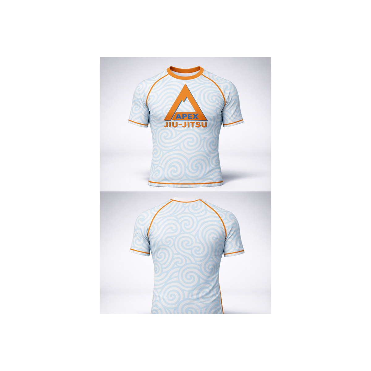 Apex Short Sleeve White Rash Guard--AVAILABLE BY BULK ORDER ONLY – HBJJ ...