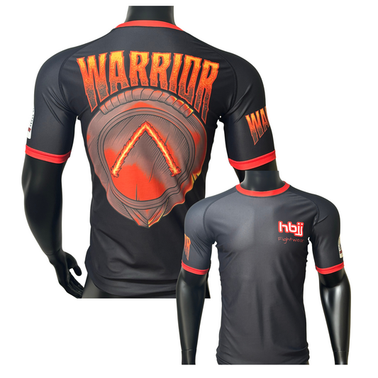 HBJJ Fightwear Warrior Short Sleeve Rash Guard