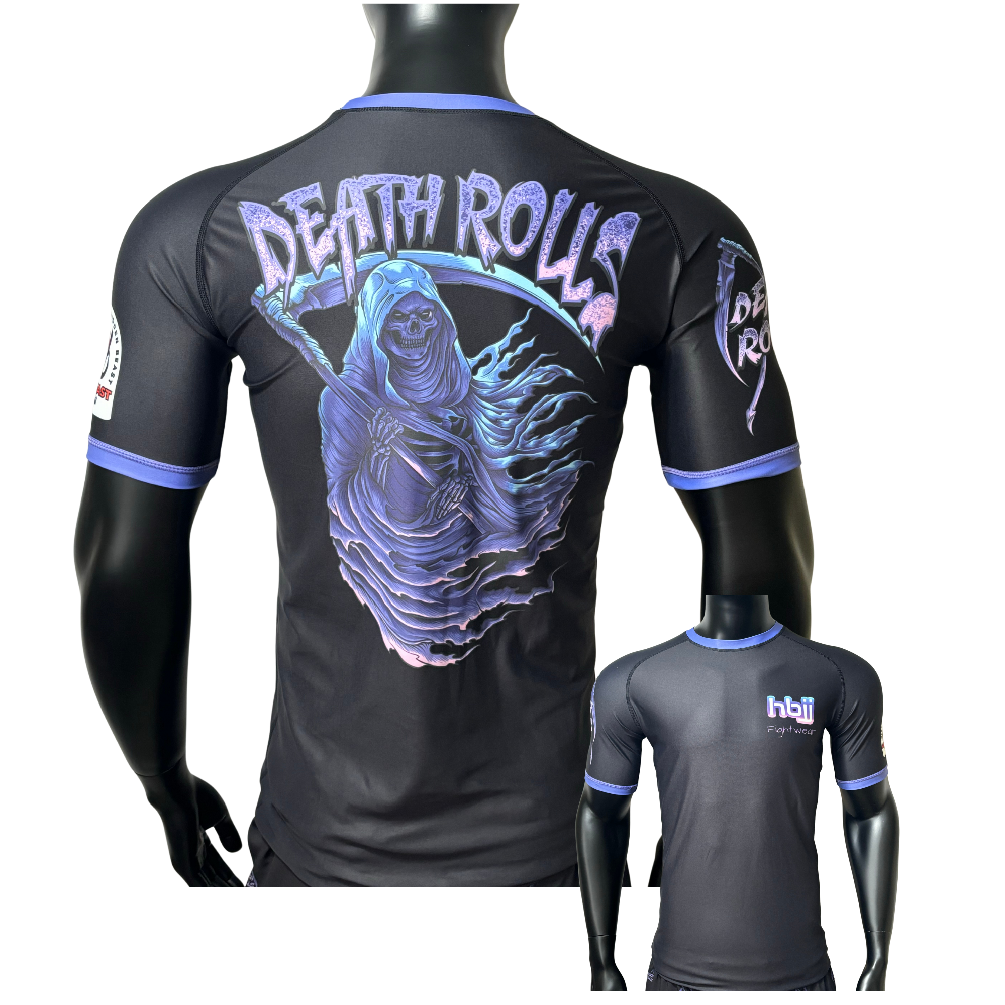 HBJJ Fightwear Reaper Short Sleeve Rash Guard